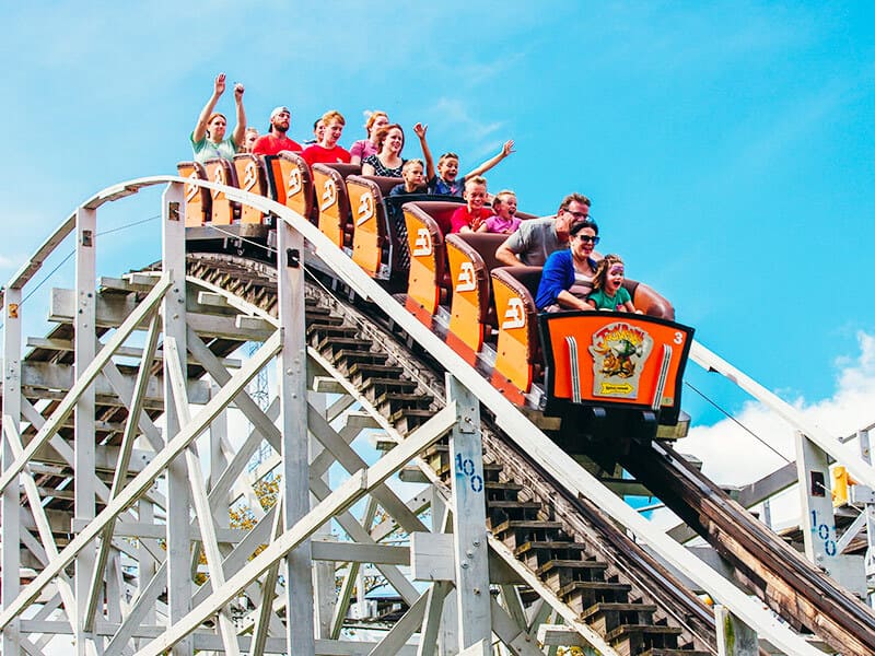 Jack Rabbit Roller Coaster Ride in Pittsburgh