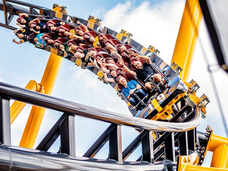 Steel Curtain 4K off-ride @60fps w/Pittsburgh Steelers Kennywood 