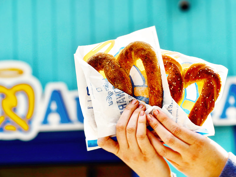 National Pretzel Day Offers: Original or Cinnamon Sugar Auntie Anne's Pretzel