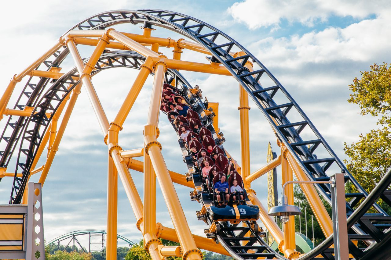 The Steel Curtain rollercoaster