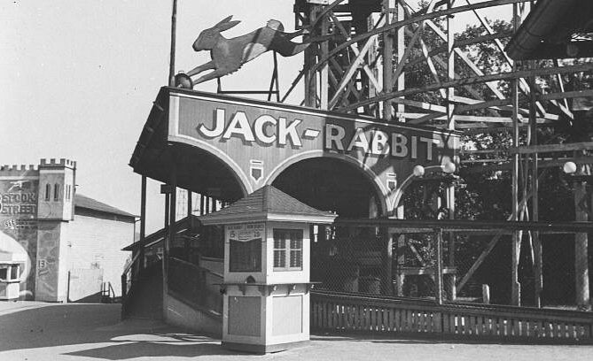 The Jack Rabbit, Kennywood's oldest surviving coaster, opened in 1920.