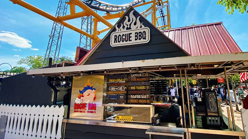 Burger at the water park