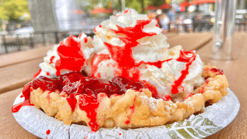 Burger at the water park