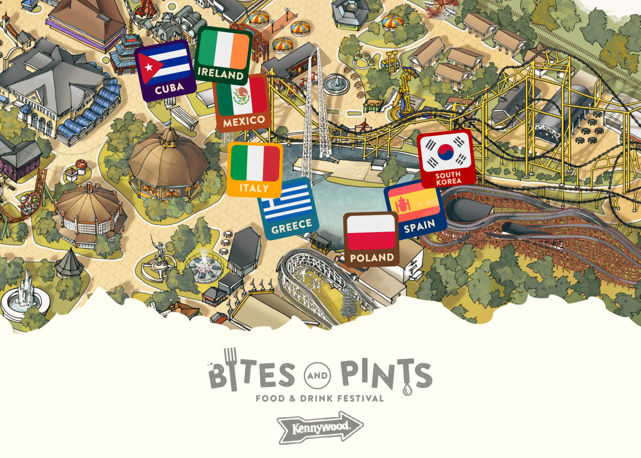 Bites and Pints Map 2025 