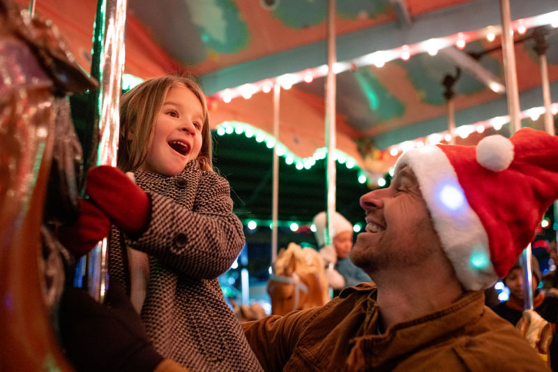 Girl on Carousel