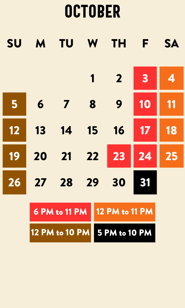 2025 Calendar Months - October25_1